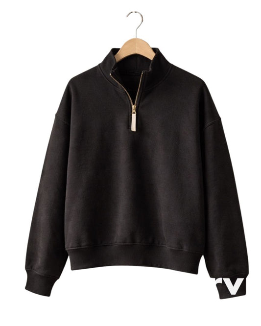Blk Gold Zip ZENANA Clothed in Grace Iowa, Medium