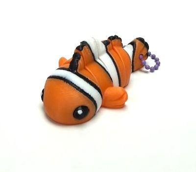 Keychain Clown Fish Flexi