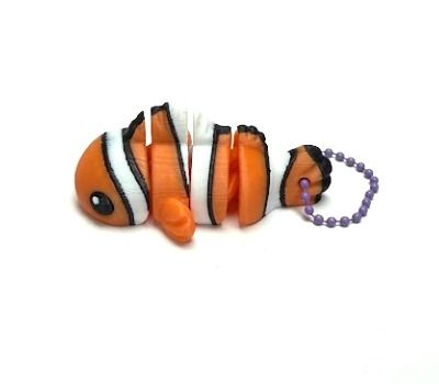 Keychain Clown Fish Flexi
