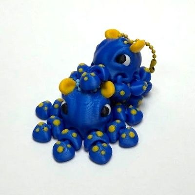 Keychain Dumbo Octopus Flexi
