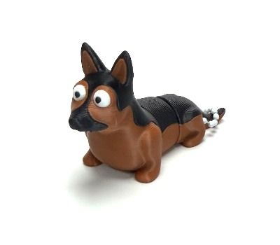 Keychain German Shepherd Flexi