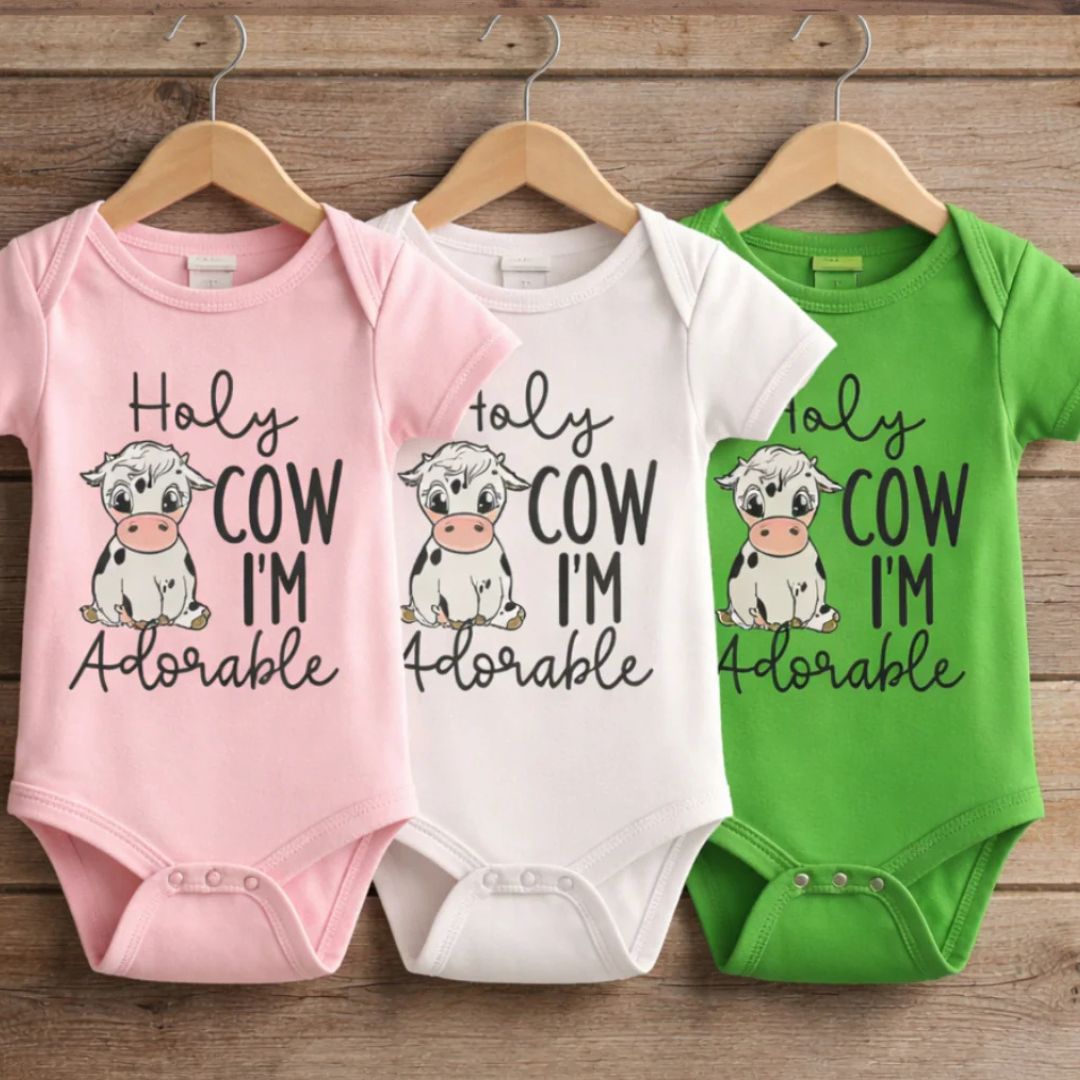 Holy Cow Onesie Clothed in Grace Iowa, 3-6 Mo