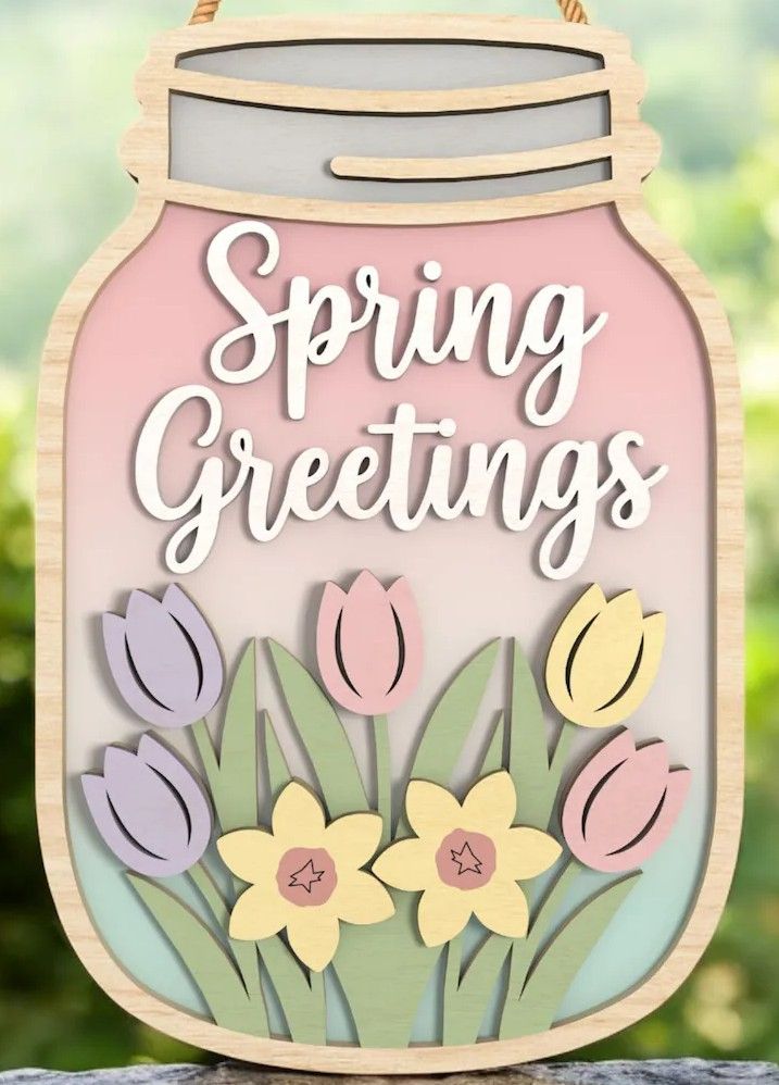 Mason jar spring