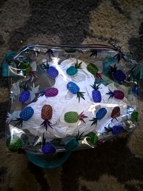 Pineapples Lilac Lakes Clear bag