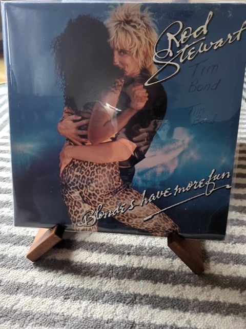 Vinyl Rod Stewart blondes have more fun
