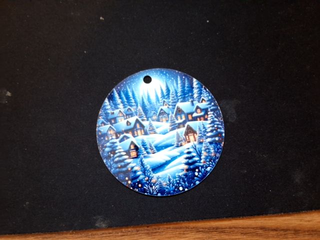 Blue Cutting board Blue winter (3), 3"