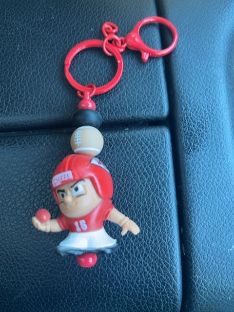 Red Sport Keychain Grace's bead Shop