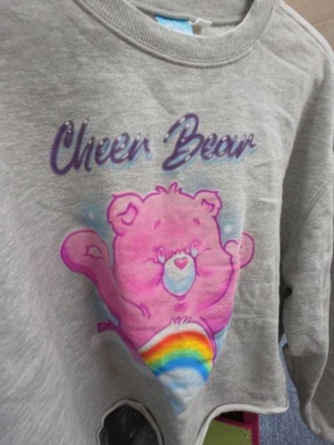 Grey - multi Care Bear Tops, XL