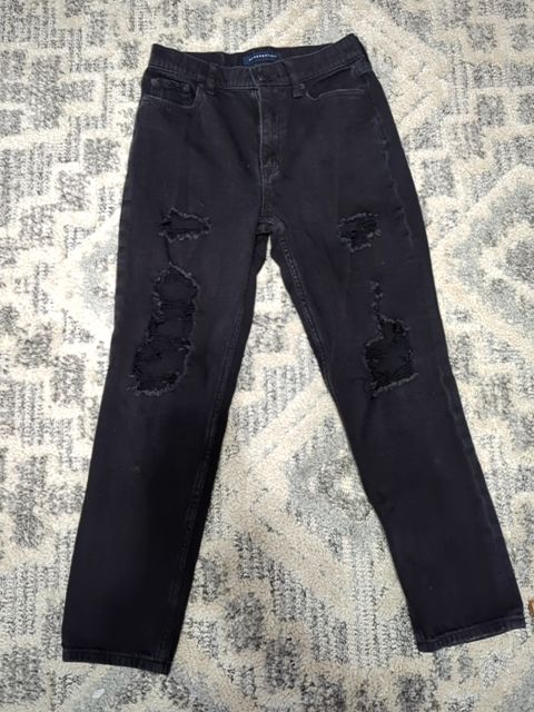 Modern Clothing Aeropostale mom, Jean black, 2
