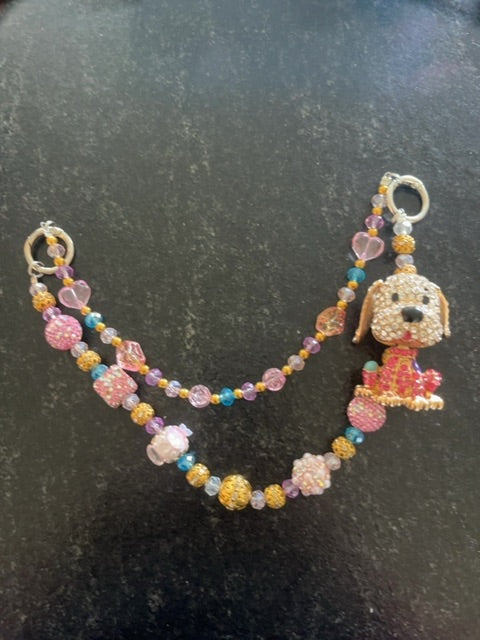Silver Fancy bag charm Grace's bead Shop