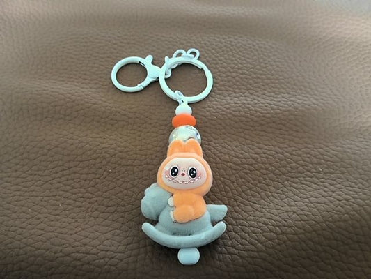White Regular Keychain Grace's bead Shop