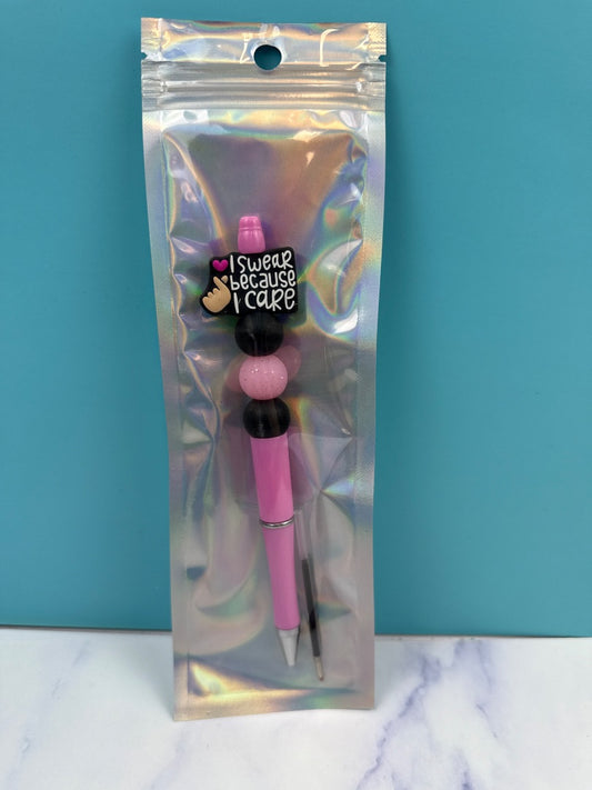 I Swear  Beaded Pen