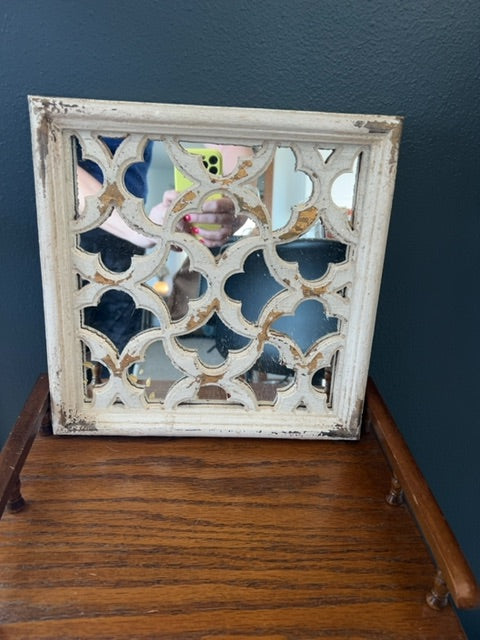 Whitewash Decor Mirror