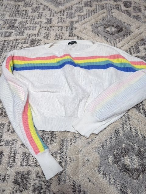 Modern Clothing wild Fable rainbow sweater, S
