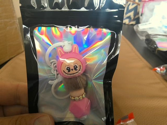 White Regular Keychain Grace's bead Shop