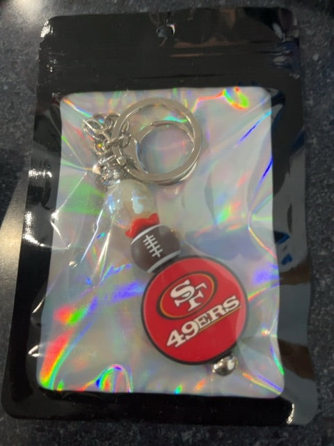 Silver Sport Keychain Grace's bead Shop