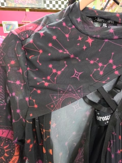 Horoscopez 2 pc set, XL,Black multi, Pixie’s Bizarre Bizaar