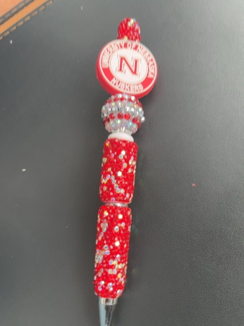 Red Rhinestone sports Pen Grace's bead Shop