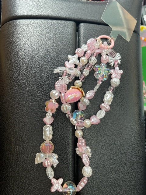 Pink Large phone charm Grace's bead Shop