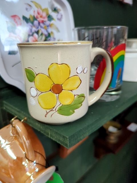 Vintage Flower Coffee Cup