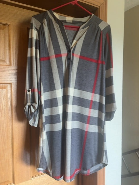 Plaid  Dress, Large