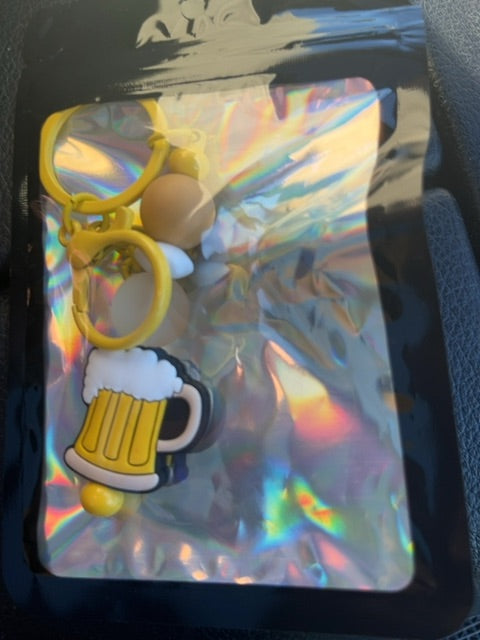 yellow Regular Keychain Grace's bead Shop