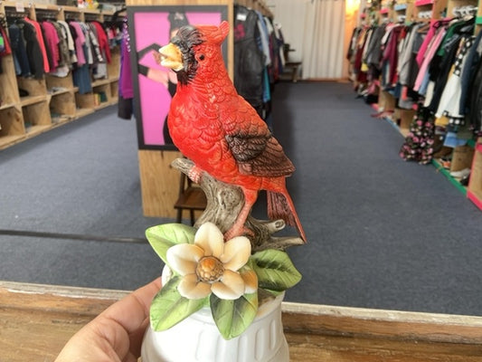 Works Porcelain Red Cardinal Music box