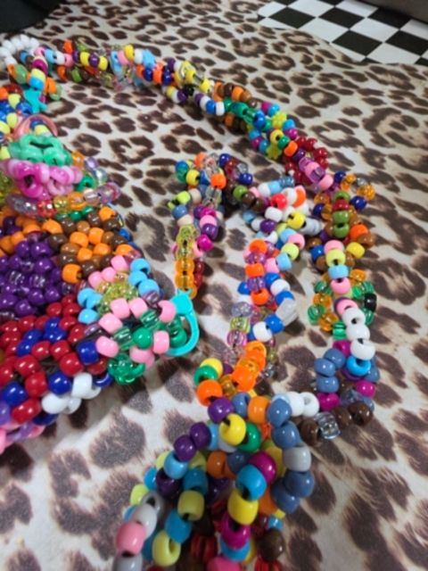 Multi Handmade Kandi granny square Purse