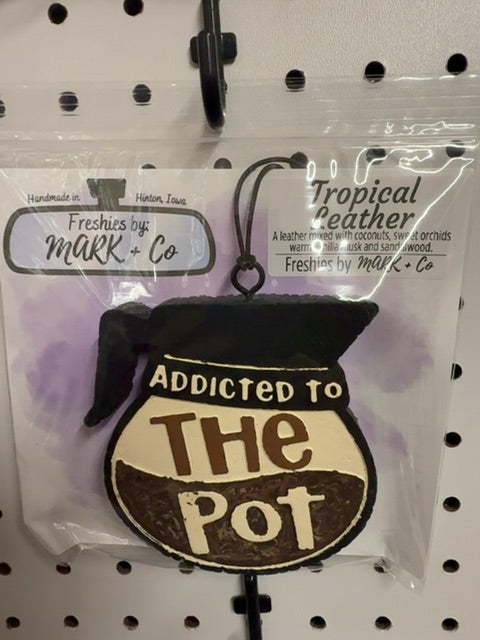 Addicted To The Pot Tropical Leather Freshie