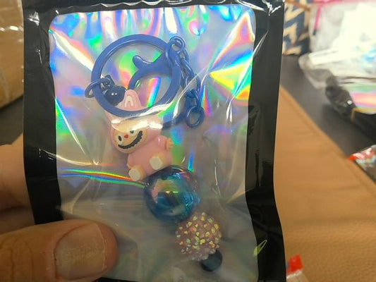 Blue Regular Keychain Grace's bead Shop