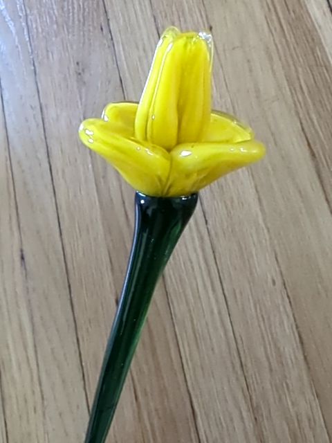 Yellow Glass Flower
