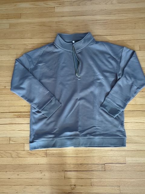 Modern Clothing Grey Zip Up, XL