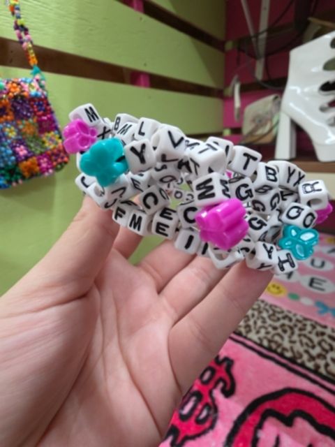 Handmade Kandi cuff, XL/plus,Multi, Pixie’s Bizarre Bizaar