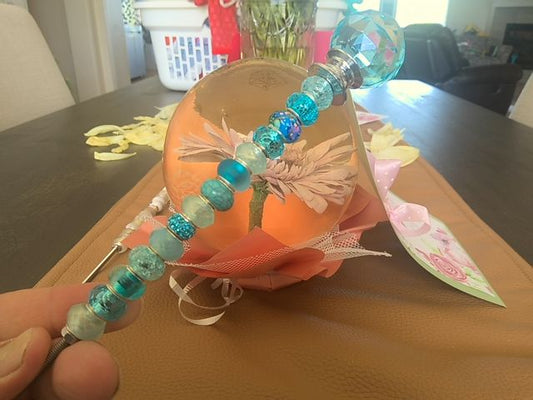 Blue Garden Stake Grace's bead Shop