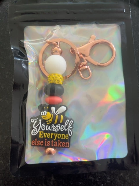 Rose Gold Regular Keychain Grace's bead Shop