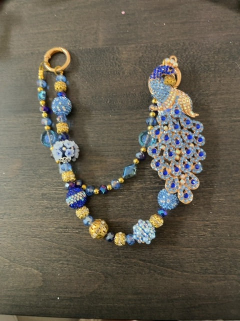 Blue Fancy charm Grace's bead Shop