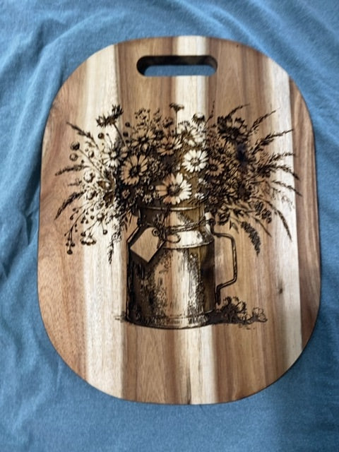 Flower cutting board