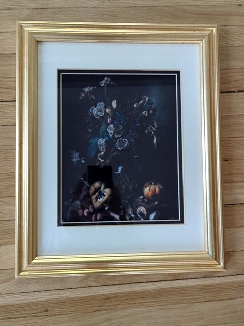 Framed pumpkin canvas