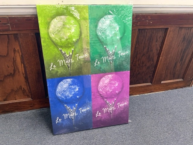 Multi color Canvas photo, Ice cream cones