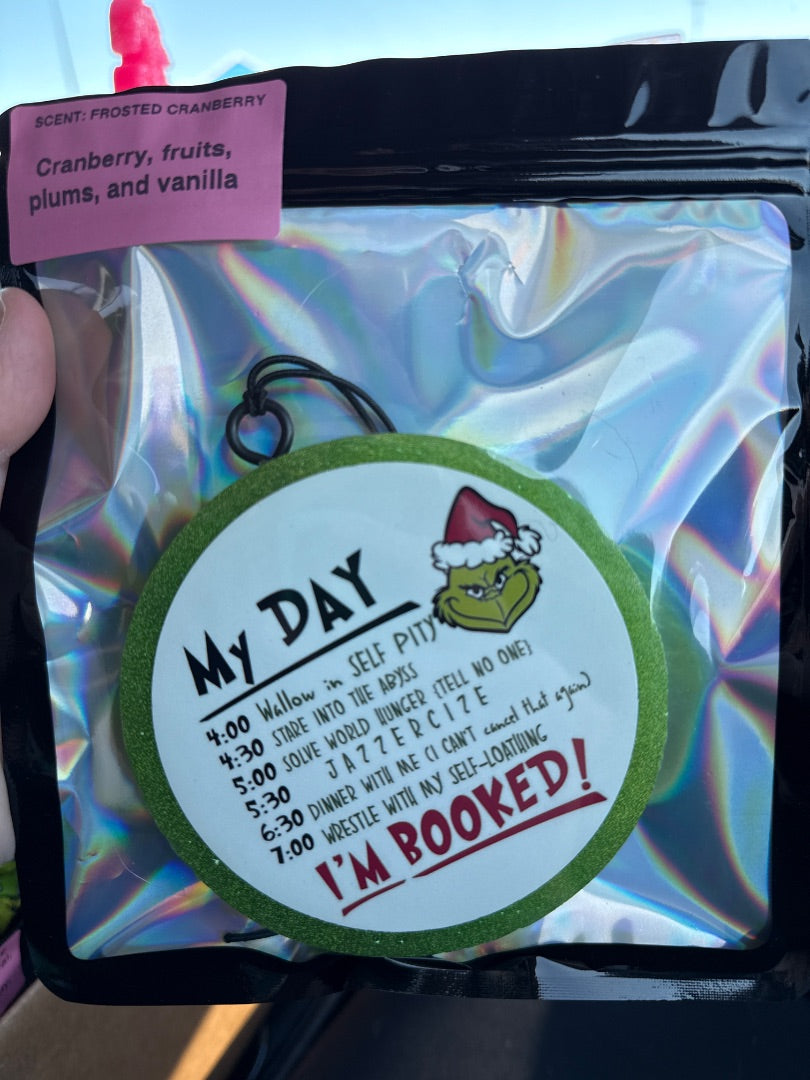 My Day Grinch  Freshie, Large Circle