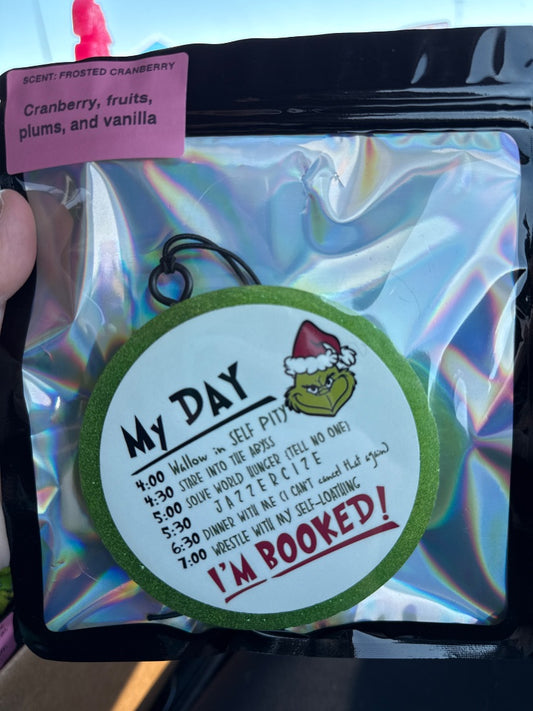 My Day Grinch  Freshie, Large Circle