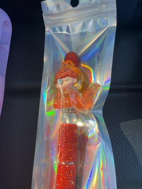 Orange rhinestones Kids Misc Pens Grace's bead Shop