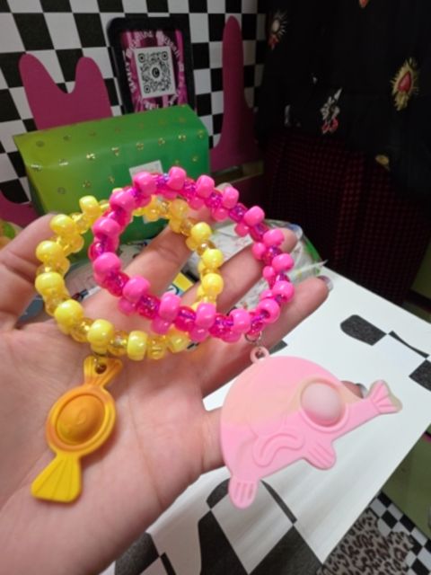 Upcycle/handmade Pop it fidget cuff