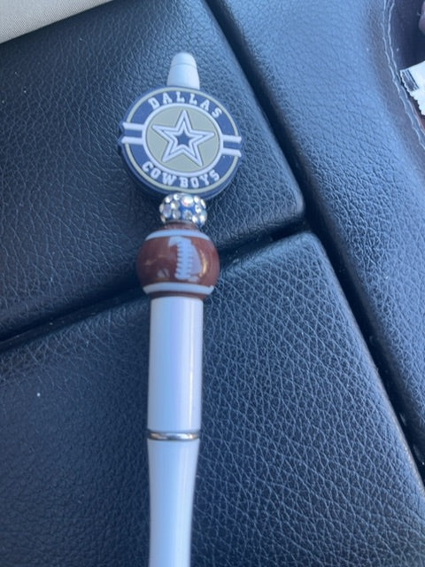 White Sports Pens Grace's bead Shop