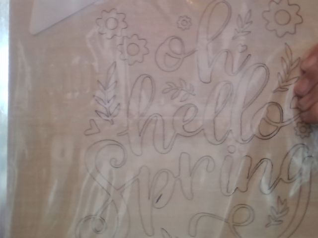 Oh hello spring cutout
