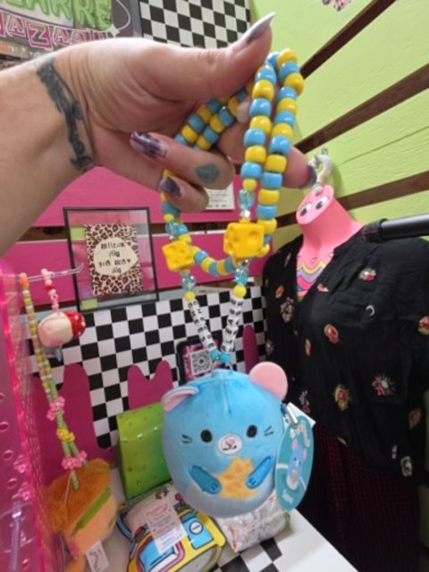 Upcycle/handmade Squish necklace