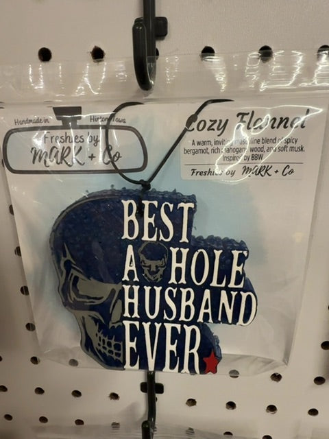 Best AHole Husband Cozy Flannel Freshie