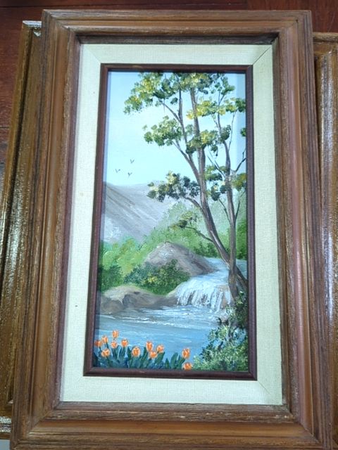 Painting orange flowers