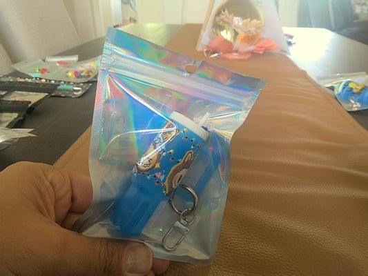 Blue Tumbler Keychain Grace's bead Shop