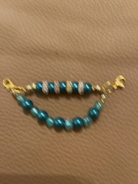 Teal Shoe chains Grace's bead Shop